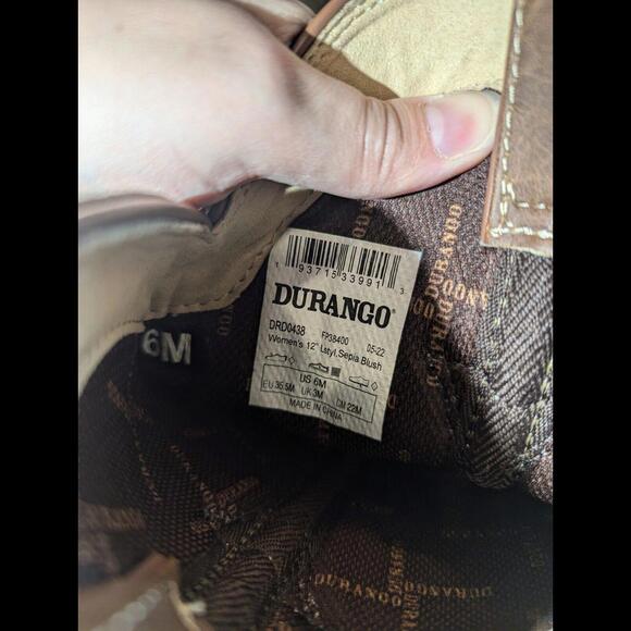 CRUSH™ BY DURANGO® WOMEN’S SEPIA BLUSH WESTERN BOOTS DRD0438/Size 6 - Picture 10 of 10